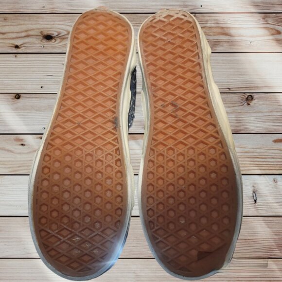 VANS - Women's 7.5 - Denim-Look Canvas Glitter Dots - Rare Style - Early 2000s - Picture 8 of 10